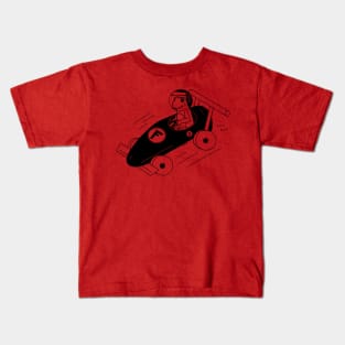 Race Car Frog Kids T-Shirt